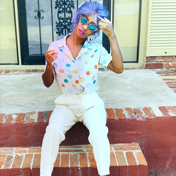 Vintage Polka Dot Top - Picture 6 of 8